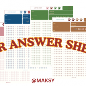 OMR Answer Sheet 001