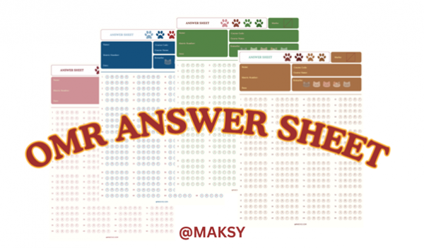 OMR Answer Sheet 001