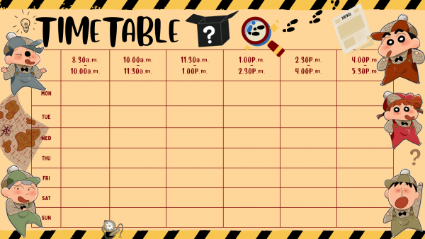 TIMETABLE 002